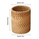 thumbnail image 1 of Handwoven Rattan Pen Holder and Makeup Brush Cup - Adorable and Sturdy Stationery Storage Box for Home, School, and Office, 1 of 4