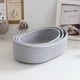 thumbnail image 4 of Xiao Hua Canasta de Almacenamiento Tejida de Cuerda de Algodón, Canasta de Almacenamiento Gris, Canasta para Crianza, Estante para Ropa de Juguete de Bebé Debajo de la Canasta Grande, 1 Pieza, 4 of 4