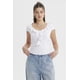 thumbnail image 1 of Polera Mujer Con Vuelos Blanco, 1 of 4