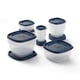 thumbnail image 1 of Recipientes Rubbermaid Easy Find para almacenar alimentos, 26 unidades, azules, 1 of 5