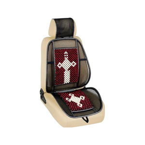 Genérico - Respaldo Lumbar Ergonómico Bolitas Bambú Diseño Auto Y Casa