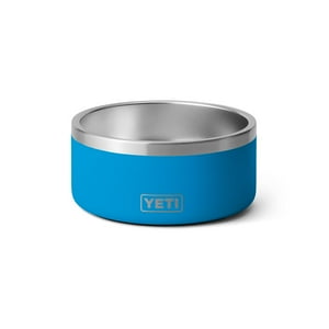 Cuenco Para Perros Yeti Boomer 4 De Acero Inoxidable, 32 Oz, Big Wave Blue