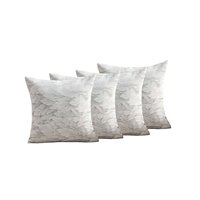 Genérico - Pack De 4 Fundas De Cojines Diseño Hoja 45Cm X 45 Cm C2