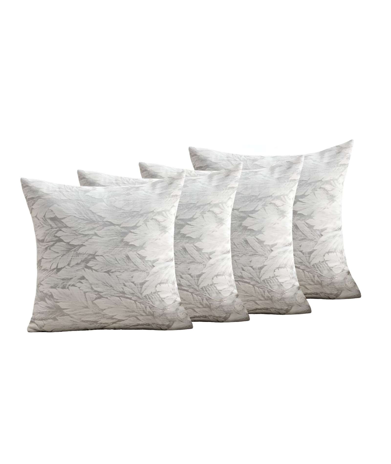 Genérico - Pack De 4 Fundas De Cojines Diseño Hoja 45Cm X 45 Cm C2