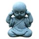thumbnail image 2 of Mini Estatua De Buda Figurita De Peque?o Monje Coleccionable Para Adorno De Coche De Escritorio Que No Escucha, 2 of 5