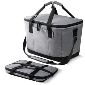 Nevera Plegable Clevermade Tahoe Gris Heather Cool/Negro Medianoche 50 Latas
