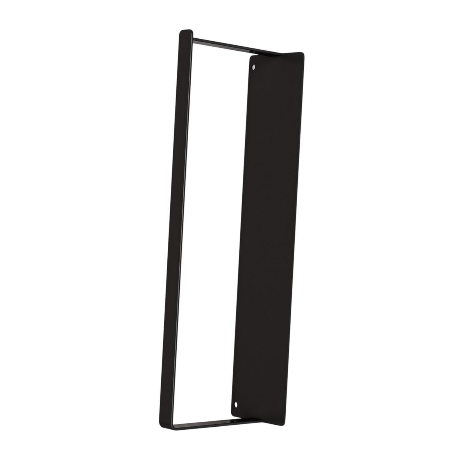 Magideal - Estante Lateral Para Lavandería, Armario, Cesta Colgante, Punzón, Fácil Instalación, Cesta Colgante De Trapo, Estante De Almacenamiento Para Gabinete Negro Una Sola Capa