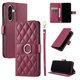 thumbnail image 2 of Funda Acolchada con Anilla y Correa para Samsung Galaxy A36 5G Slots para Tarjetas Rojo, 2 of 5