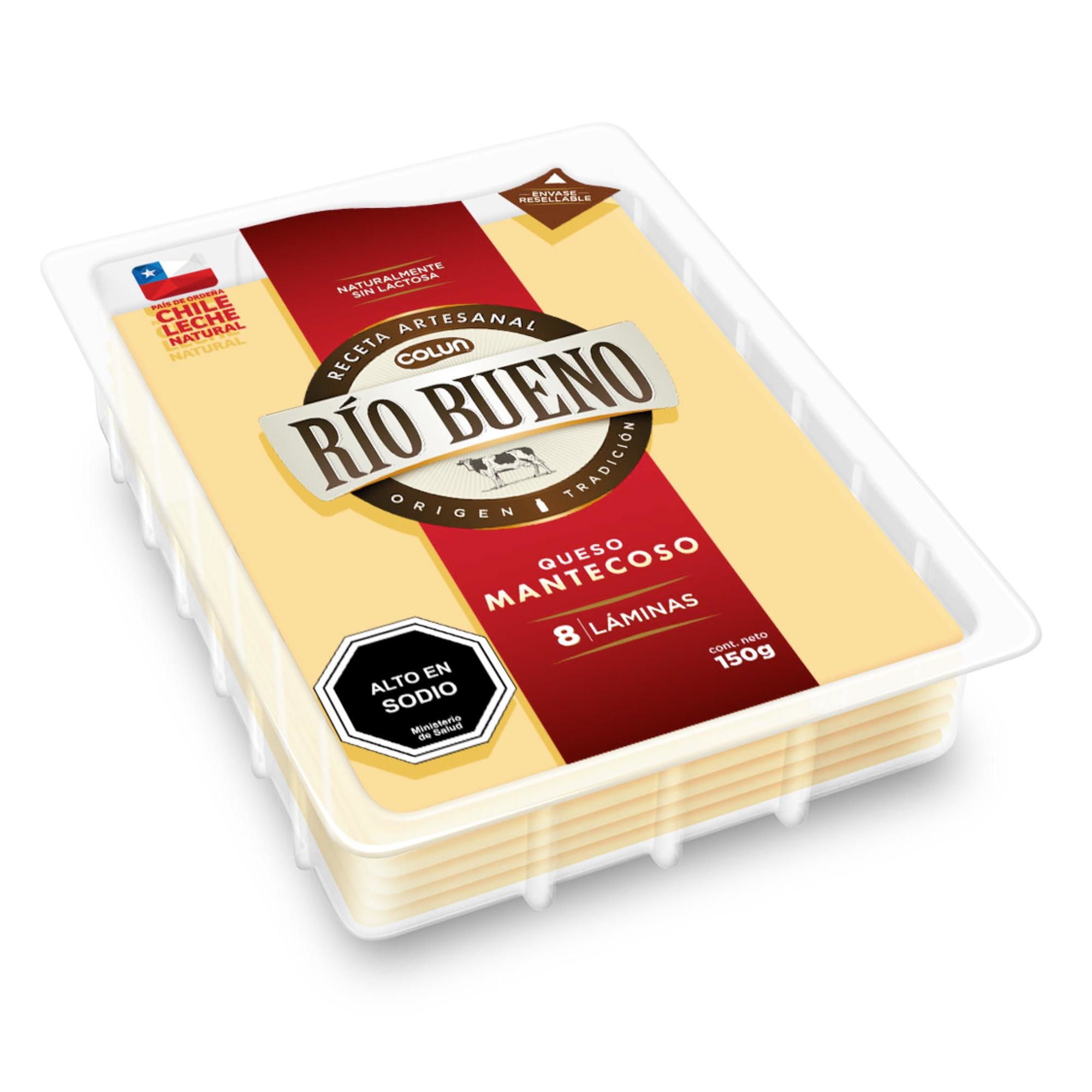 Queso Mantecoso Laminado 150 g Río Bueno