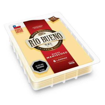 Queso Mantecoso Laminado 150 G Río Bueno