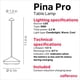 thumbnail image 4 of Lámpara Zafferano Pina Pro recargable inalámbrica táctil de 29 cm, 4 of 8