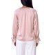 thumbnail image 3 of INSPIRE CHIC Camisas de Mujer con Volantes y Botones, Blusas de Manga Larga con Lazo en el Cuello en V, Talla Extra Grande, Rosa, 3 of 6