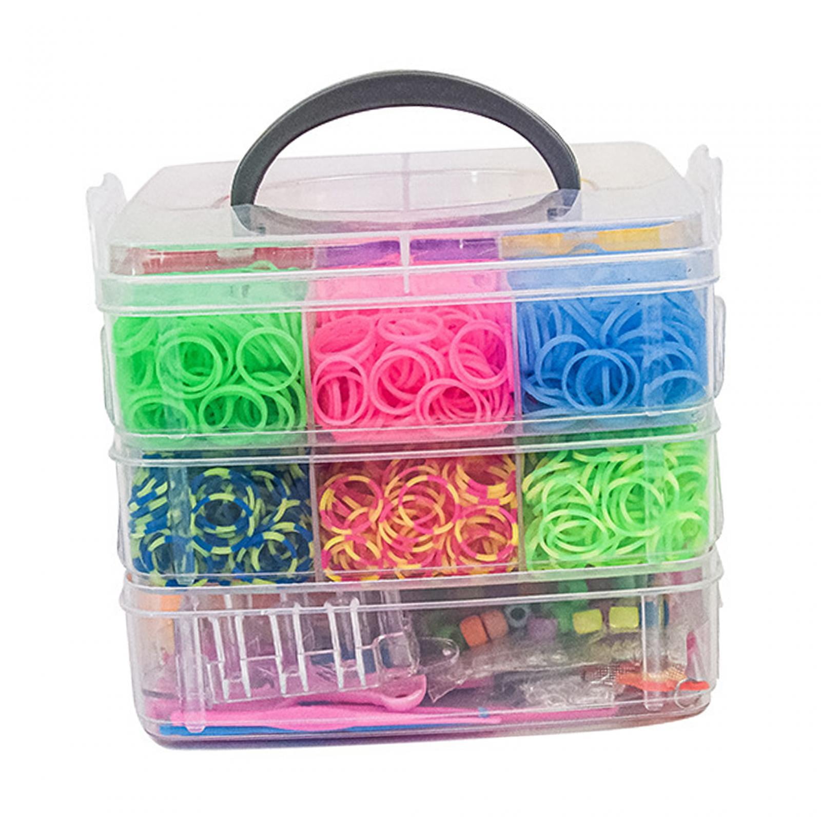 Magideal - Kits De Pulseras De Bandas De Goma, Juego De Pulseras De Bandas De Goma, Bandas De Goma De Telar Bandas De Telares De Goma Coloridas Para Niños, Niños S