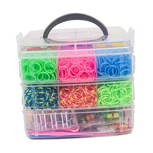 Magideal - Kits De Pulseras De Bandas De Goma, Juego De Pulseras De Bandas De Goma, Bandas De Goma De Telar Bandas De Telares De Goma Coloridas Para Niños, Niños S