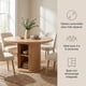 thumbnail image 5 of Mesa Comedor France Extendible 110-150cm Con Almacenamiento Marrón Claro, 5 of 8