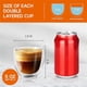 thumbnail image 2 of Set 4 Tazas Café Vasos De Vidrio Doble Pared 150ml Bebidas frías y calientes, leche, zumo, tazas de café, etc., 2 of 8