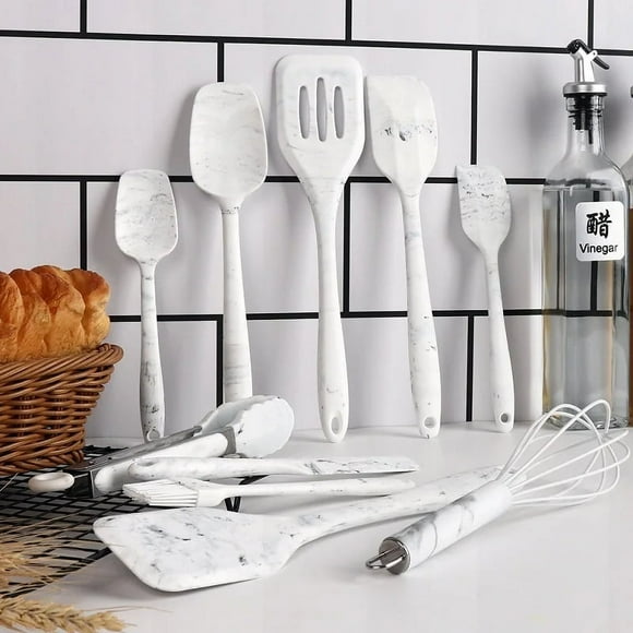 Juego 10 Piezas Utensilios Cocina Silicona Antiadherente