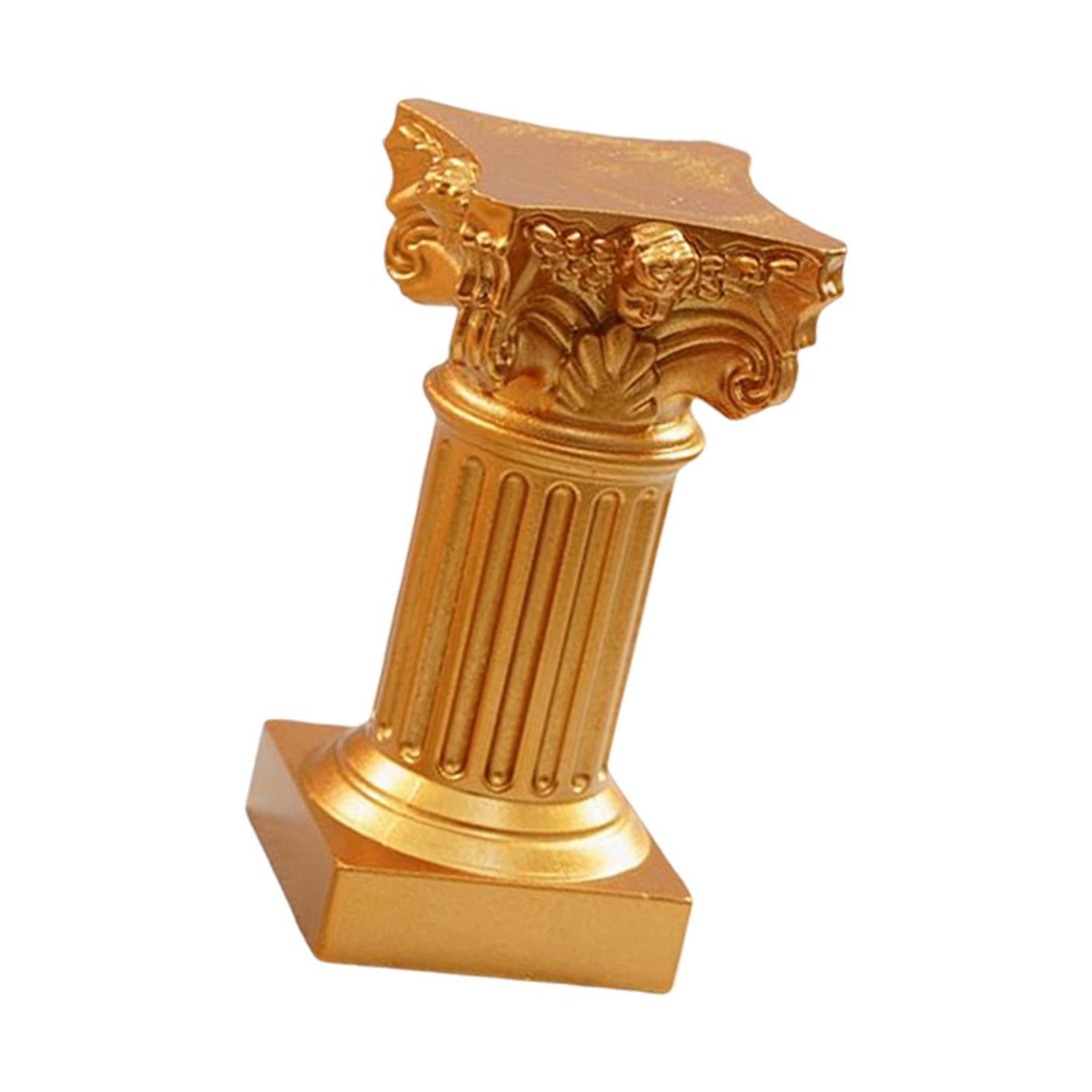 Bothyi - Soporte De Pedestal De Estatua De Pilar Romano En Miniatura Para Decoración Del Hogar De Boda Dorado