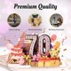 thumbnail image 3 of Tarjeta de cumpleaños Aiunmiol 3D pop-up 70 años rosa, 3 of 7
