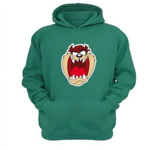 Genérico - Polerón Canguro Taz Con Capucha Verde Aguamarina Talla L Unisex