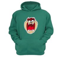 Genérico - Polerón Canguro Taz Con Capucha Verde Aguamarina Talla Xs Unisex