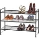 thumbnail image 2 of Zapatero Simple Houseware, 3 niveles, apilable, metal negro, 2 of 5