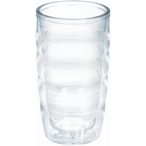 Vaso Tervis de 284 ml Transparente con Diseño Ondulado e Aislamiento