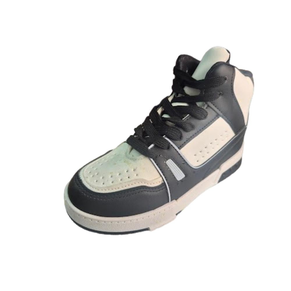 Vinnys Outlet - Zapatilla Con Caña Niño Negro