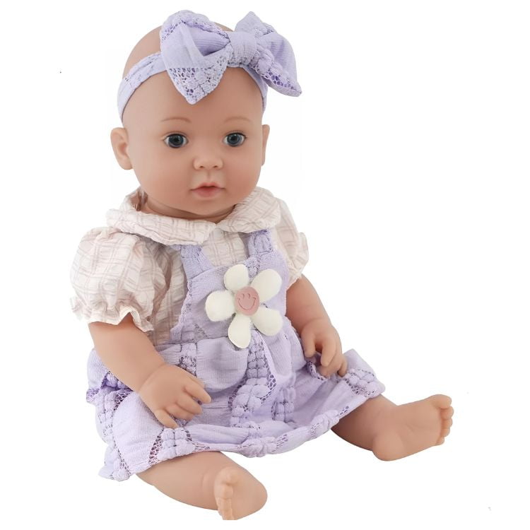 Crusec - Bebé De Juguete Muñeca Reborn 40 Cm - Lila
