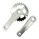 thumbnail image 2 of Juego De Bielas De Bicicleta Para Ni?os, Accesorios De Repuesto Para Montar, Juego De Manivela De Bicicleta Para Ni?os 28T, Gris Y Plateado, 2 of 2
