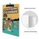 thumbnail image 3 of Capitán Cavernícola Portapapeles de acrílico A4, tamaño carta estándar, carpeta con clip 31.8x 21.5CM para estudiantes, profesores y oficina, 3 of 6