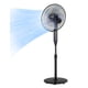 thumbnail image 1 of Ventilador de pie con pedestal PELONIS 16 oscilante con mando a distancia negro, 1 of 7