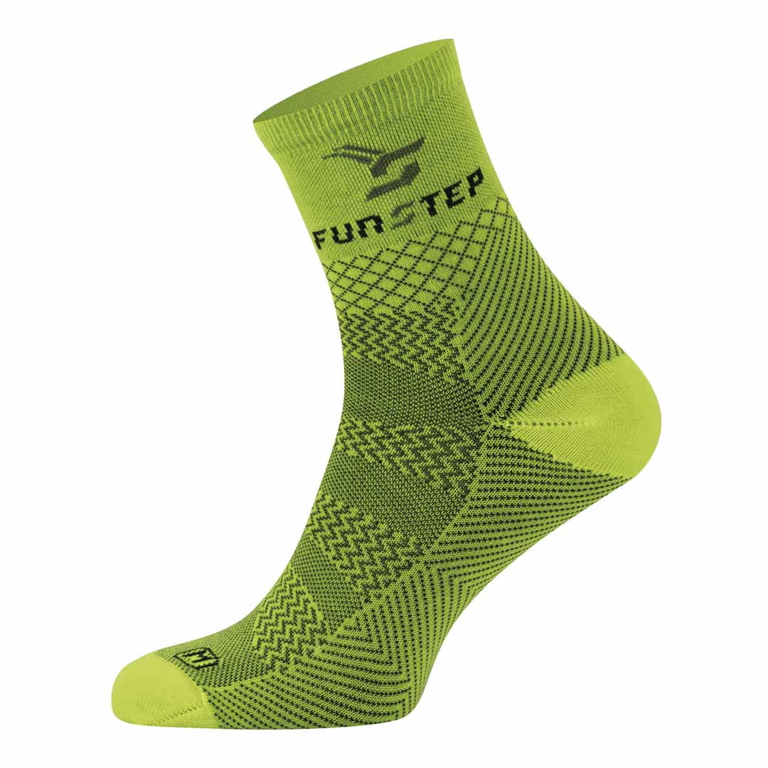 Calcetines Funstep Pro Evo Trail 04 Amarillo Fluor Xl 44-47