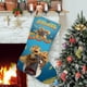 thumbnail image 1 of Pato y Ganso Tema: Calcetines de Navidad, fino lino blanco para colgar en escaleras y chimenea, decoración navideña para el hogar, regalo de Navidad. 45cm × 32cm, 1 of 5