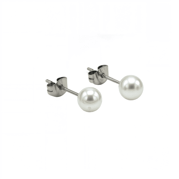 Aros Sascha perla 5mm titanio ASTM F136 20g