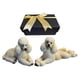 thumbnail image 4 of Estatua De Perro Caniche Estatuilla De Animales Decoración De La Oficina De La Sala De Estar Beige, 4 of 5