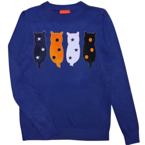 Sweater Mujer Algodón Otoño Invierno Tejido Suave Diseño Gatito 536