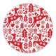 thumbnail image 2 of Parche adhesivo RockaDex para Dexcom G6 – Pack de 5 (Navidad), 2 of 5