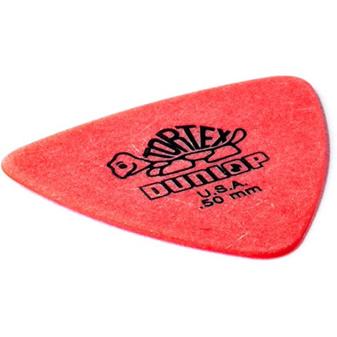 Uñetas Dunlop 431 Tortex Triangulares Rojas 0.50 Mm Pack 6Un.