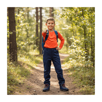 Genérico - Pantalon Softshell Cintura Mixta Para Niños Con Micropolar Senderismo