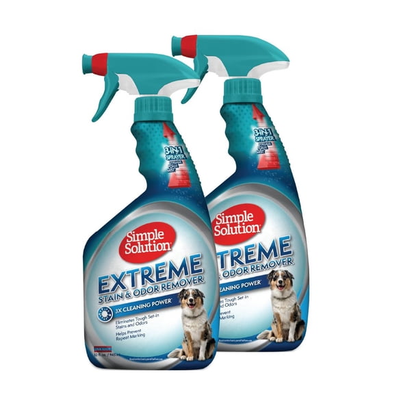 Spray eliminador de manchas y olores para mascotas, solución simple, 960 ml