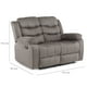 thumbnail image 4 of Sofá 2 Cuerpos Reclinable Tradicional Norman Gris, 4 of 16