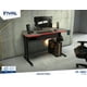 thumbnail image 3 of Escritorio Gamer Plomo Canto Rojo, 3 of 7