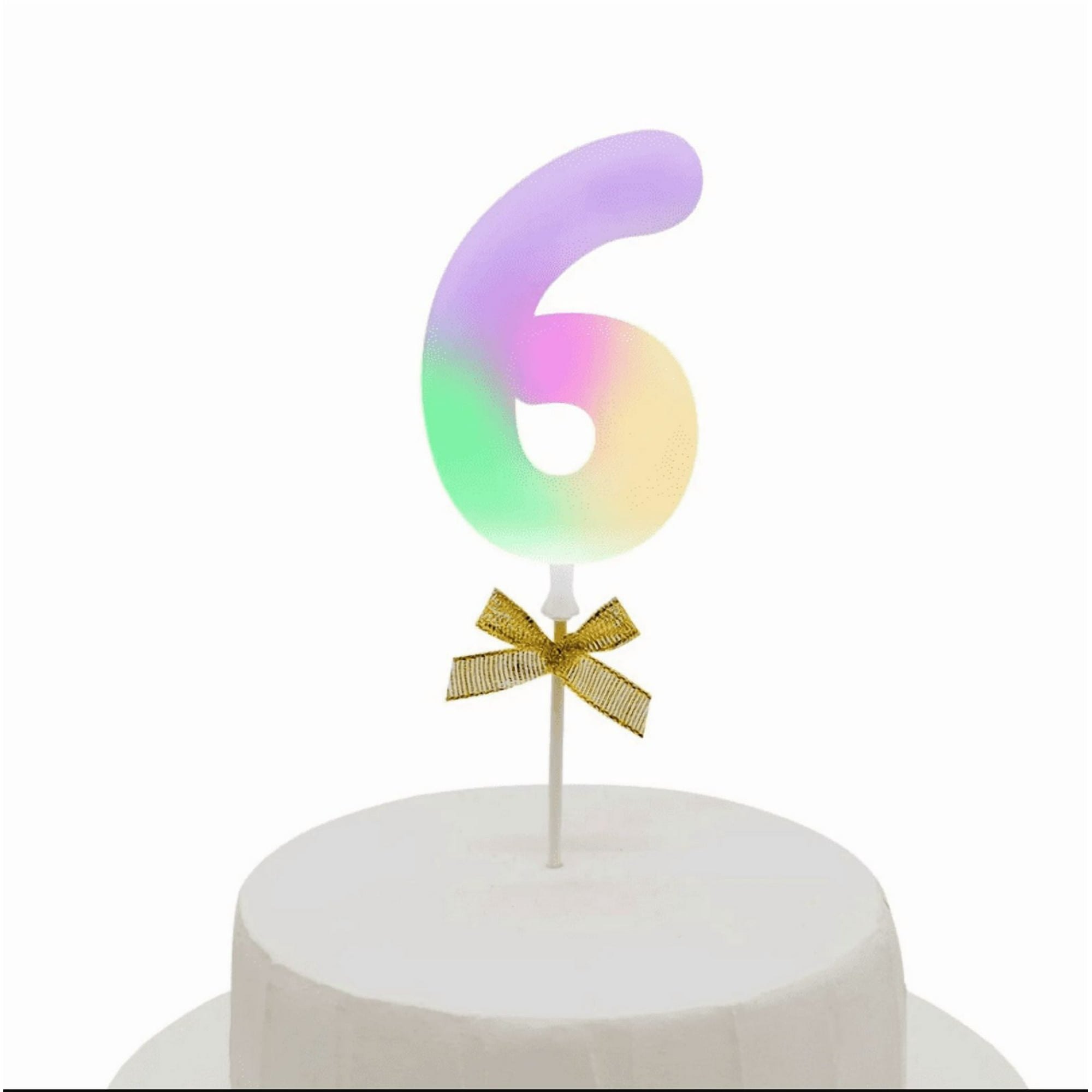 Genérico - Topper Torta Numeral Led 6