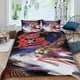 thumbnail image 2 of Meteoro Conjunto de sábanas temático, trío de piezas, cómodo y amigable con la piel, diseño único, regalo de decoración para el hogar para familiares, amigos y fans, 90 cm * 190 cm, 2 of 6
