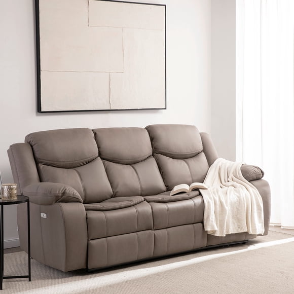 Sofa Electra Beige Electrico Automatico + Usb