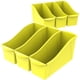 thumbnail image 1 of Librera Storex, grande, de plástico entrelazado, amarilla, paquete de 6, 1 of 8