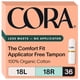 thumbnail image 1 of Tampons Cora Organic, sin aplicador, 100% algodón orgánico, 1 of 7