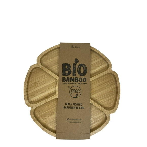 Tabla de Picoteo Bio Bamboo Flor 30 cm