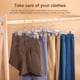 thumbnail image 2 of Perchas para pantalones y faldas House DAY de plástico transparente con clips, 25 unidades, 2 of 8